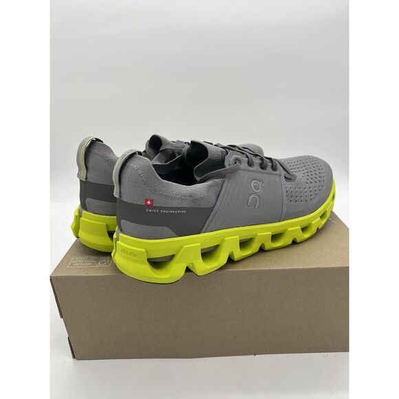 On Cloudswift 4 Alloy Lime Gray Running Sneakers 3MF10133348 Men's Size 12 New - Picture 4 of 9